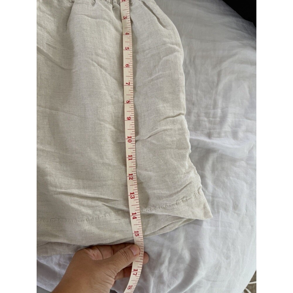 H & M Women’s Beige Linen Blend Pull On Shorts Size S - Picture 5 of 6